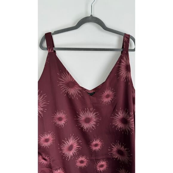 Universal Standard Shindig Satin Slip Dress Red Womens Plus Size 3X New - Picture 3 of 10